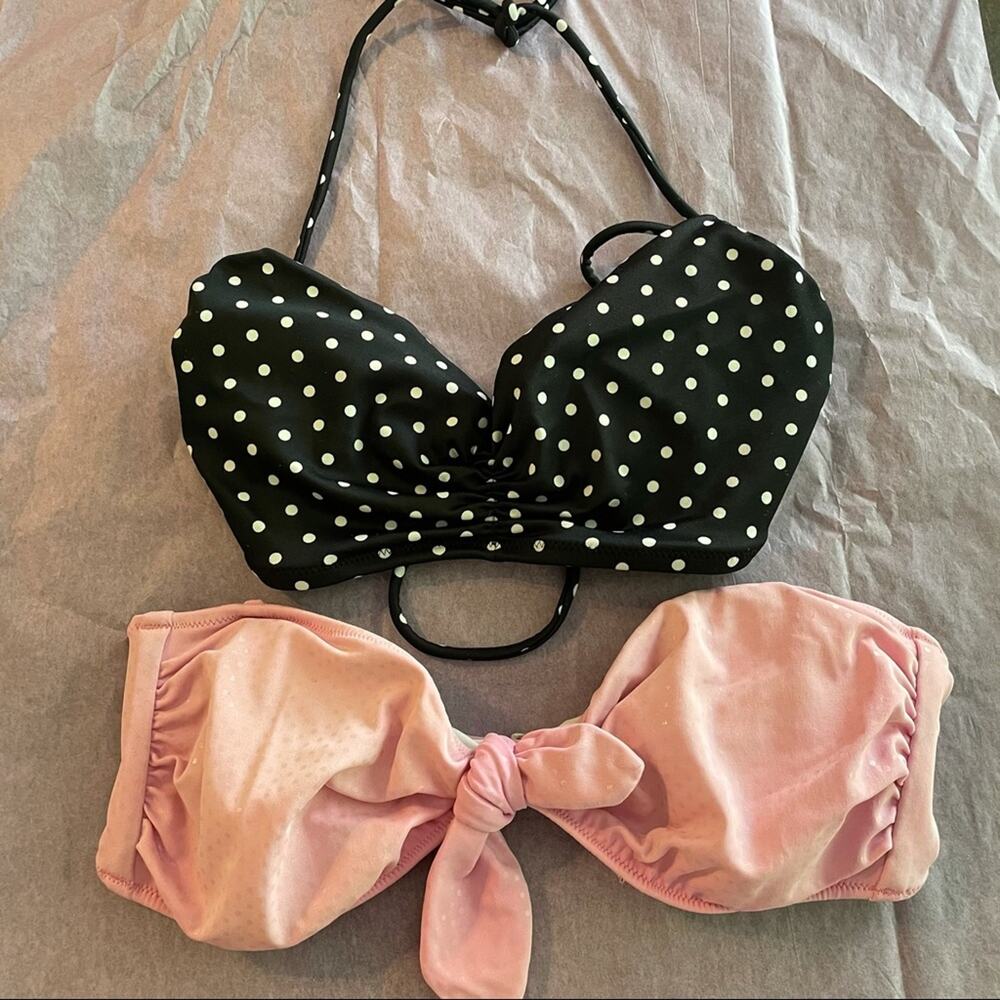 VS bikini tops pink/black